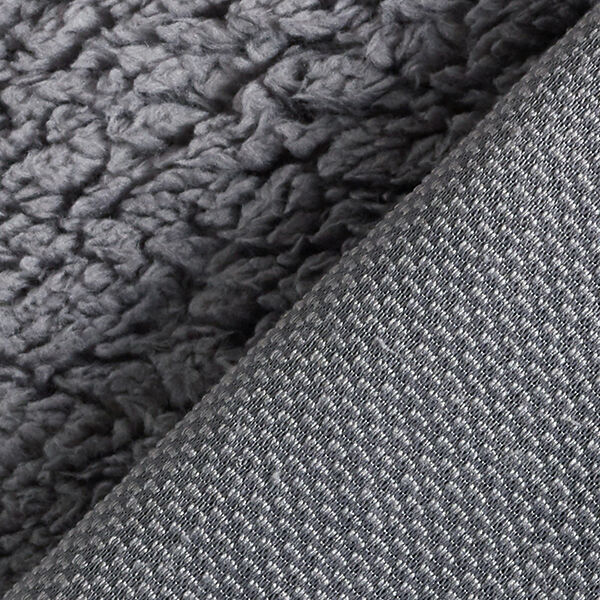 Sherpa Uni – grau | Reststück 50cm