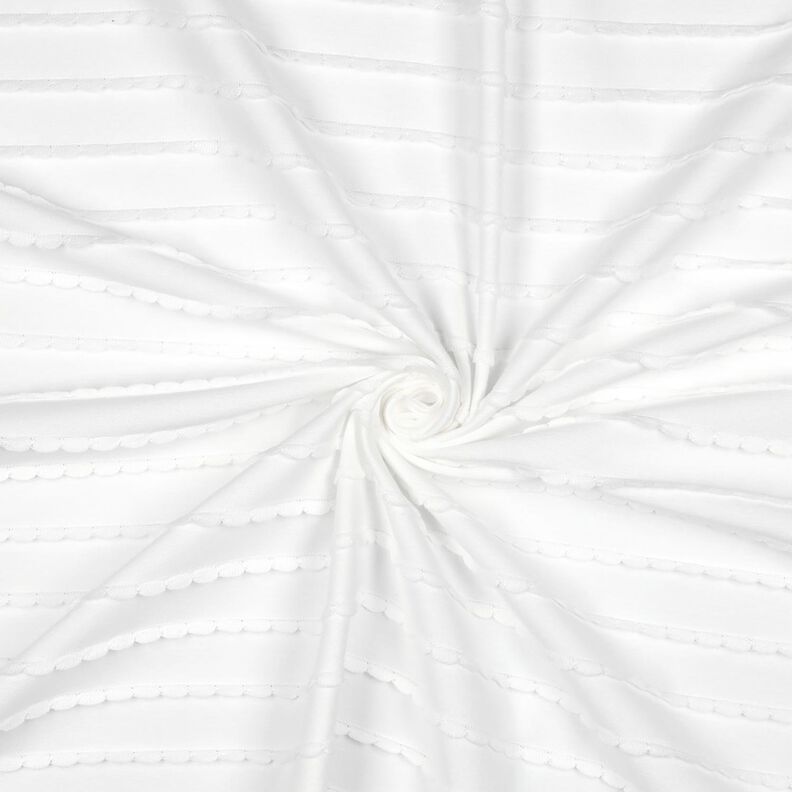 Baumwolljersey R&uuml;schen &ndash; weiss,  image number 3