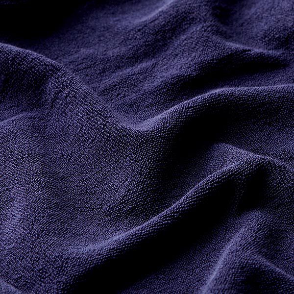 Frottee-Stretch – navy | Reststück 50cm