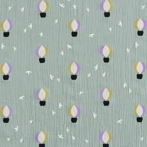 Musselin/ Doppel-Krinkel Gewebe Heißluftballons | Poppy Fabrics – schilf, 