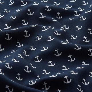 Popeline Anker – marineblau, 