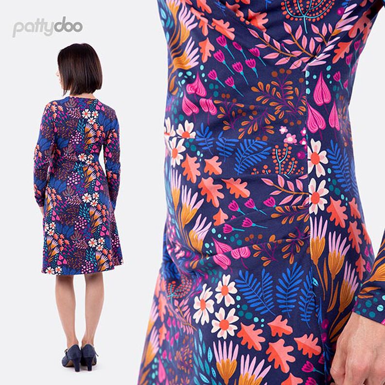 Jersey-Wickelkleid Violet | Pattydoo | 32-54,  image number 5