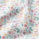 Baumwollstoff Perkal kleine Blumen und Blätter – rosa/gelb,  thumbnail number 2