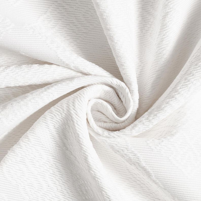 Dekostoff Jacquard dekorative Rauten 275 cm – weiss, image number 3
