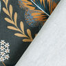 Dekostoff Halbpanama Paisley-Blätter – blaugrau,  thumbnail number 4