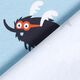Baumwolljersey Superhelden-Monster | PETIT CITRON – babyblau,  thumbnail number 4