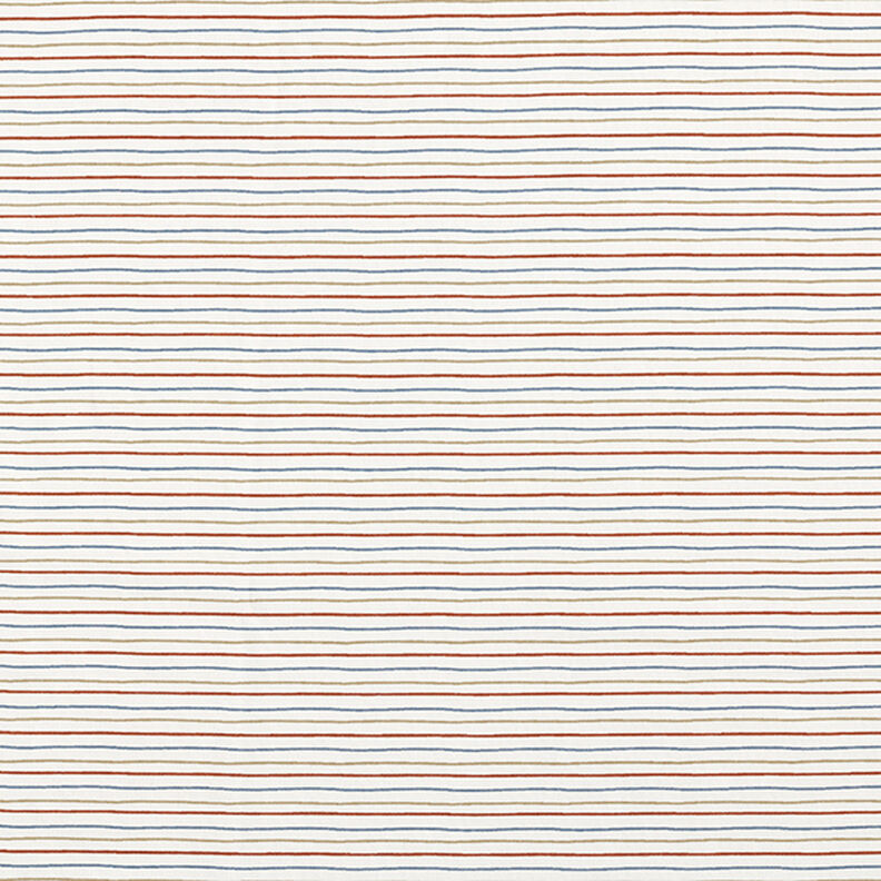 Baumwolljersey gezeichnete Linien  – wollweiss,  image number 1
