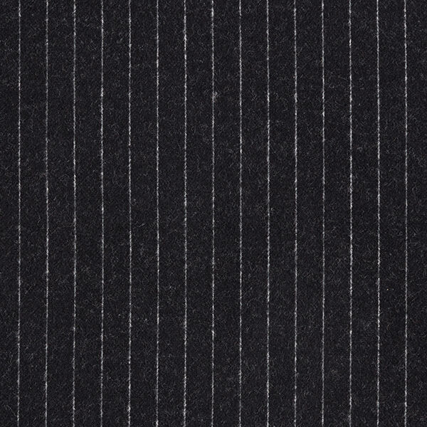 Strickjacquard aufgeraut Nadelstreifen – schwarz, image number 1