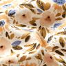 Baumwollpopeline Blumenmeer – cashew/weiss,  thumbnail number 2