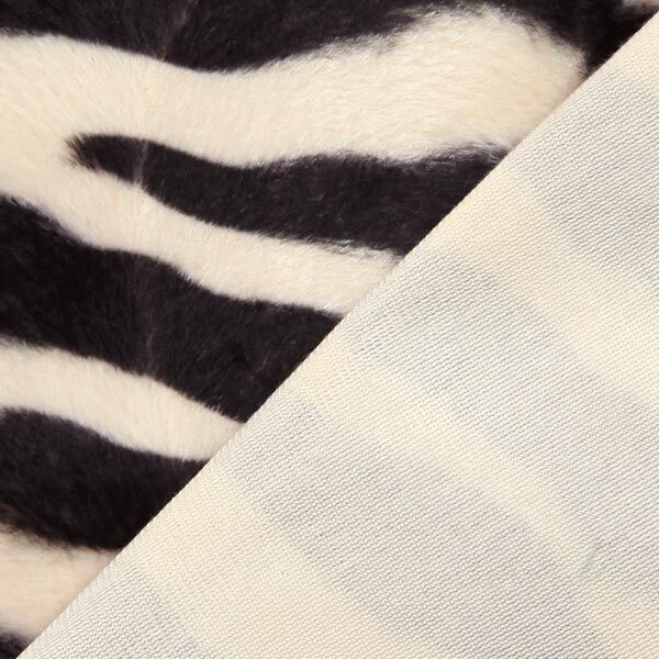 Tierfellimitat Zebra – creme/schwarz,  image number 3