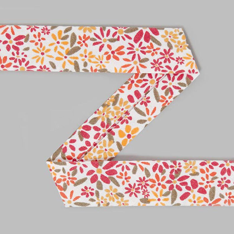 Schrägband Fleur (19 mm) 4 – rot,  image number 1