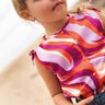Baumwollsatin Retro-Wellen | Poppy Fabrics – purpur/orange,  thumbnail number 5