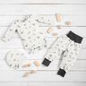 Baumwolljersey Blumen und Herzen – wollweiss | Reststück 60cm,  thumbnail number 7