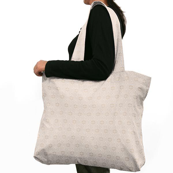 Outdoorstoff Jacquard Kreis-Ornamente – anemone/wollweiss,  image number 6