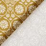 Baumwollstoff Cretonne Blumen und Ranken – senf/weiss,  thumbnail number 4