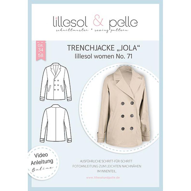 Trenchjacke Jola | Lillesol & Pelle No. 71 | 34-58,  image number 1
