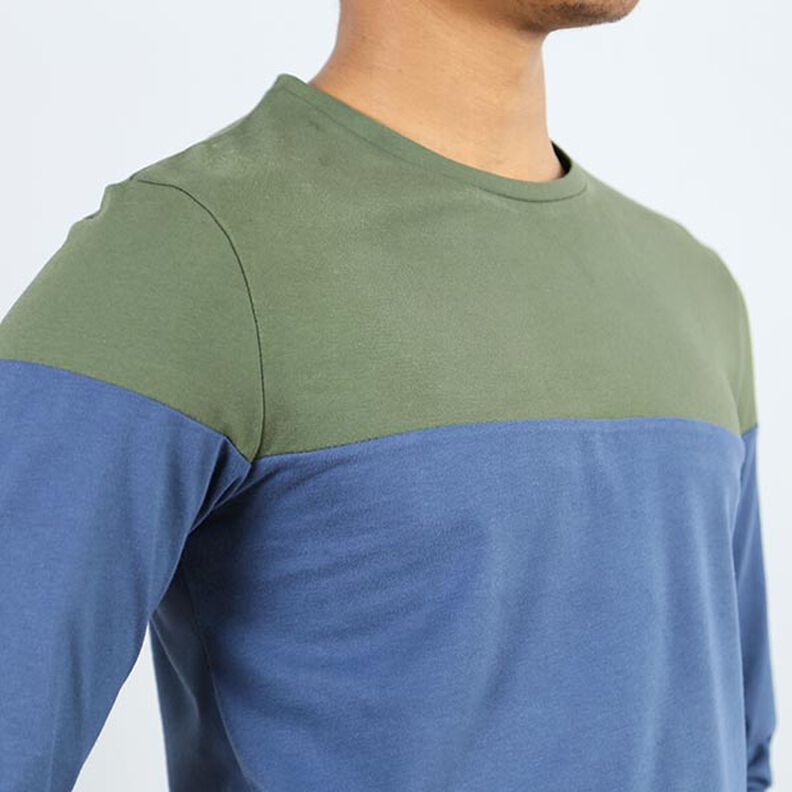 HERR LEVI Langarmshirt mit Colourblocking | Studio Schnittreif | S-XXL,  image number 5