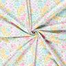Baumwolljersey zarte Blumenwiese – elfenbein/pastellflieder,  thumbnail number 3