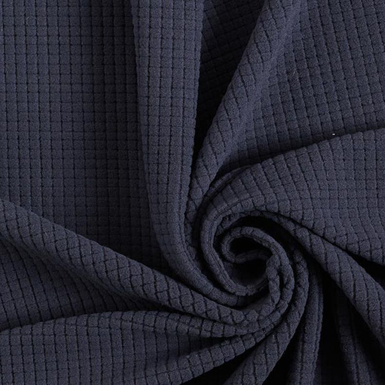 Struktur Jersey Kästchen – marineblau,  image number 1