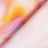 Viskosestoff sommerliches Wellenmuster – apricot/eisblau,  thumbnail number 4