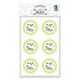 Sticker-Set Hochzeit Menü Ø 4,8 cm [ 24 Stück ] – wollweiss/grün,  thumbnail number 2