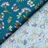 Baumwollstoff Cretonne zarte Blüten – ozeanblau,  thumbnail number 4