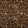 Viskosejersey große Leoflecken – braun/orange,  thumbnail number 1
