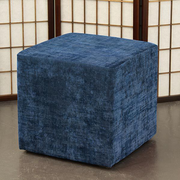Dekostoff Samt Marmoroptik – marineblau | Reststück 100cm