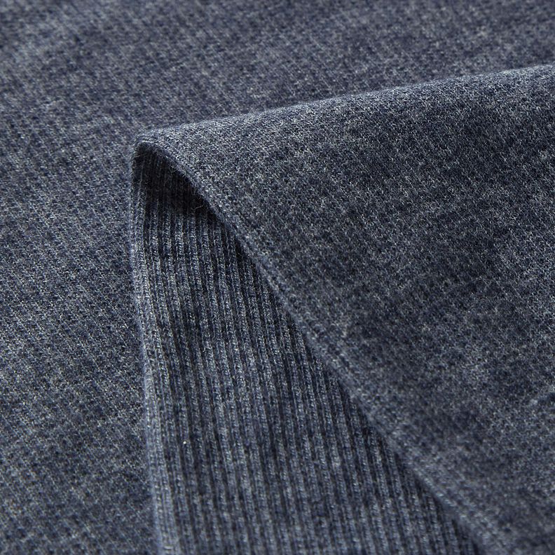 2x2 Bündchen Melange – jeansblau,  image number 5
