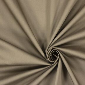 Baumwollsatin Stretch – dunkelbeige, 