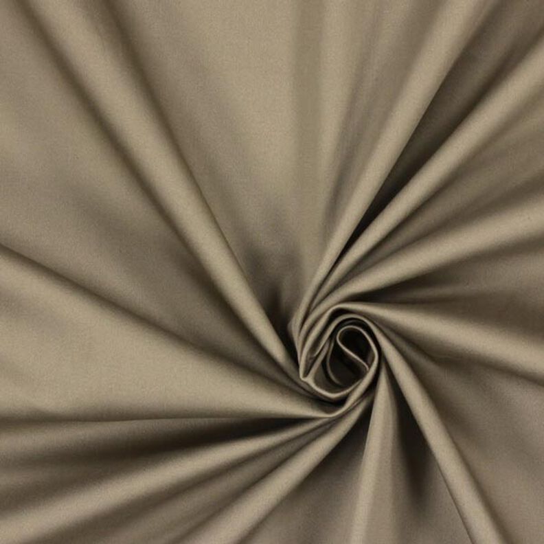 Baumwollsatin Stretch – dunkelbeige,  image number 1