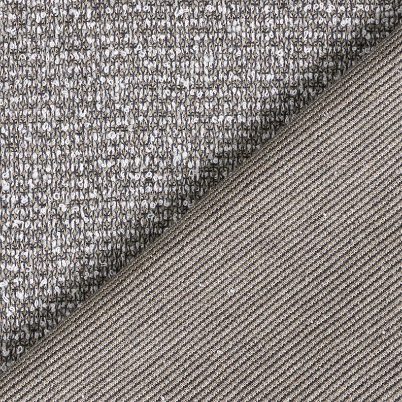 Strickbouclé Melange – dunkelbeige/nachtblau, image number 3