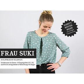 FRAU SUKI Schlupfbluse mit Kellerfalte | Studio Schnittreif | XS-XXL, 