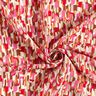 Crêpe Gewebe Pinselstriche – pink/dunkelbeige,  thumbnail number 3