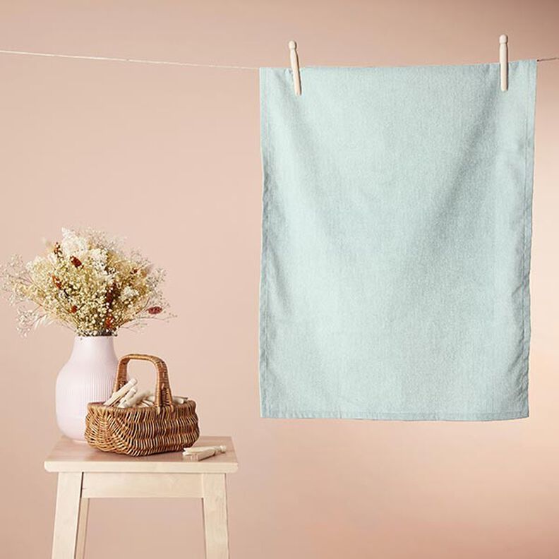 Kuschelfrottee Bambus Uni – aquablau – Muster,  image number 6