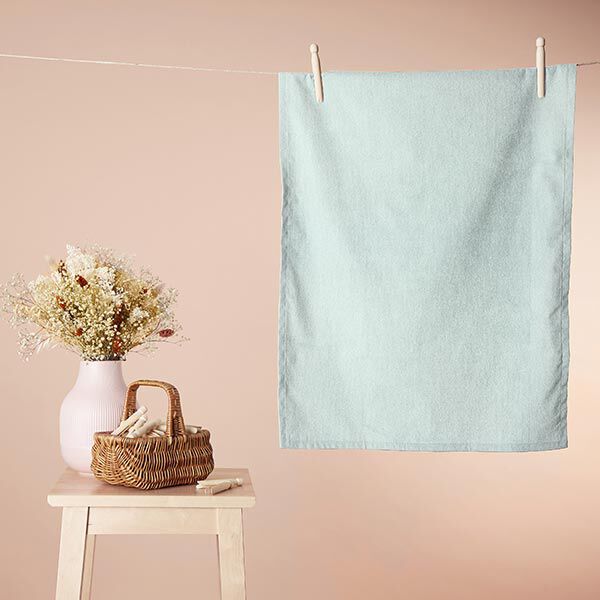 Kuschelfrottee Bambus Uni – aquablau – Muster,  image number 6