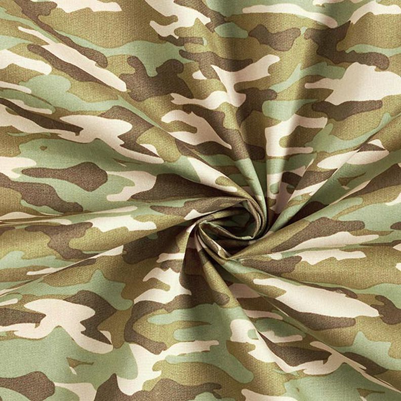 Popeline Camouflage – hellkhaki,  image number 3