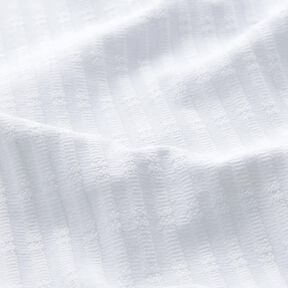 Rippenjersey Einstrickmuster – weiss, 