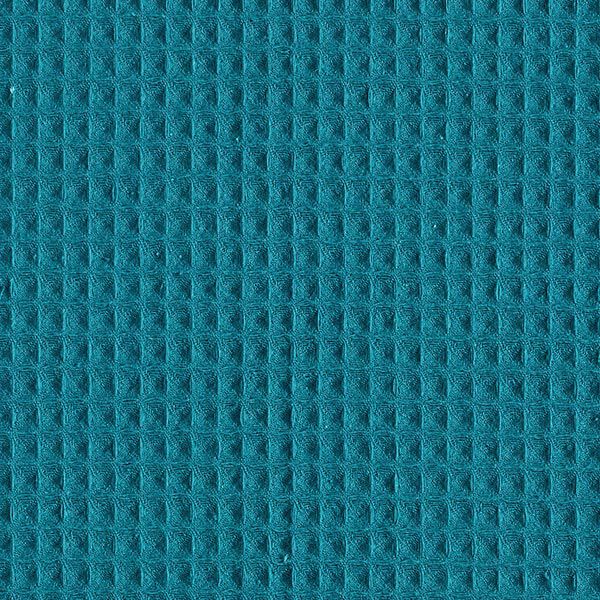 Waffelpiqué – petrol | Reststück 110cm