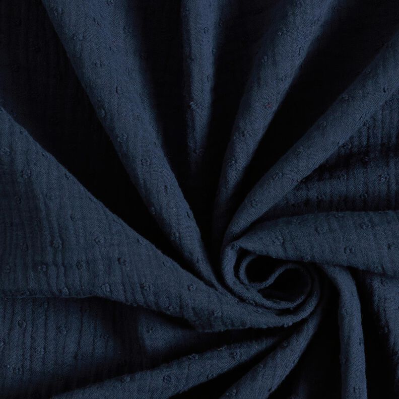 Musselin Dobby – marineblau,  image number 4