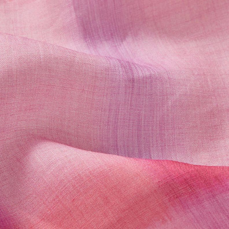 Ramie Chiffon Batik-Karo – intensiv pink,  image number 3