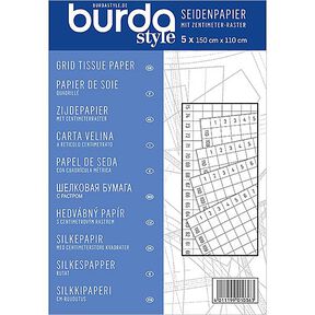 Seidenpapier mit Zentimeterraster – weiss | Burda, 