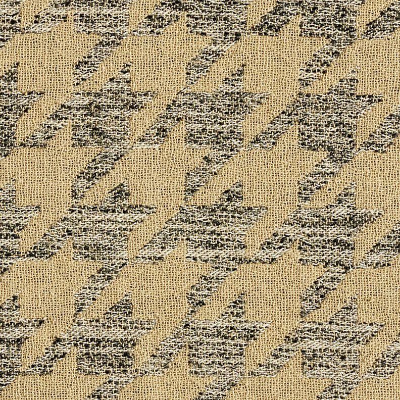 Doppelgewebe großer Hahnentritt – beige/grau,  image number 1