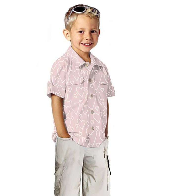 Baumwollflanell Herzen &ndash; rosa,  image number 5