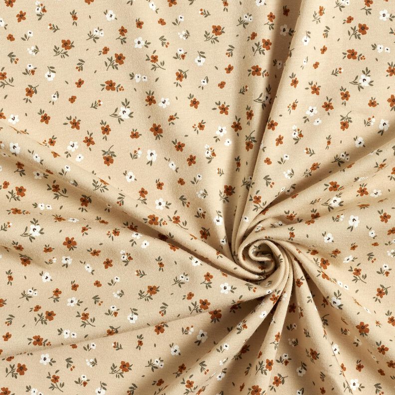 Baumwolljersey Millefleur &ndash; sand,  image number 3
