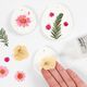 Gepresste Blüten&Blätter [19-teilig] – creme/ grün,  thumbnail number 6