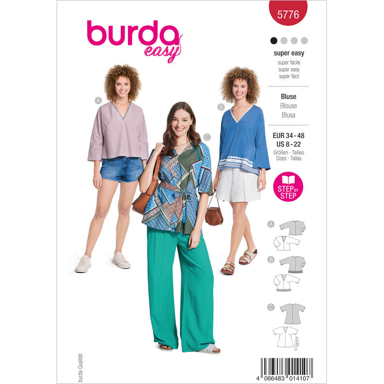 Bluse | Burda 5776 | 34-48,  image number 1