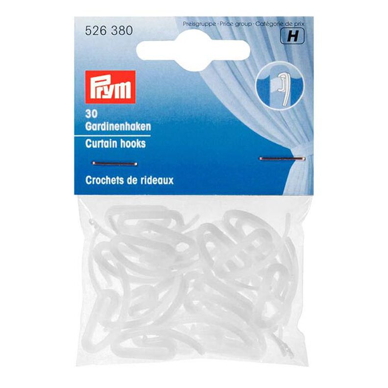 Gardinenhaken, 30 Stück – weiss | Prym,  image number 1