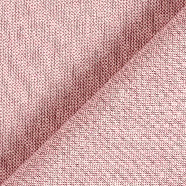 Dekostoff Halbpanama Chambray recycelt – rosé | Reststück 50cm