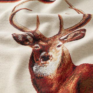 Dekostoff Gobelinstück Hirsch – beige, 